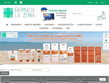 Tablet Screenshot of farmacialazenia.com